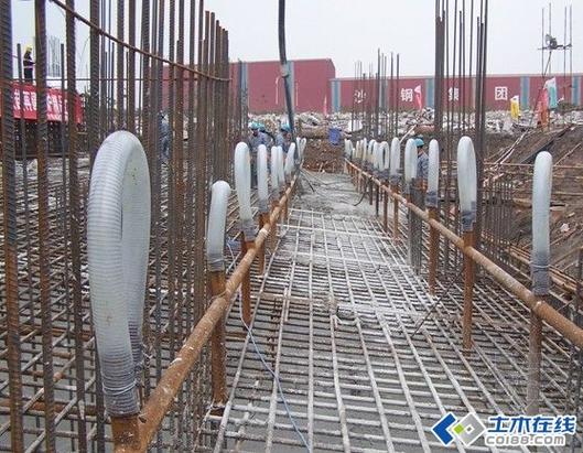 大體積混凝土冷卻水現場布置(圖)