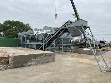 點擊查看詳細信息 br>標題:600型移動式水穩站配臥式水泥倉無錫工地