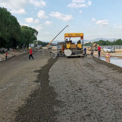 5%水泥穩定碎石 道路水穩料工程 墊層材料供貨 道路工程路面施工材料